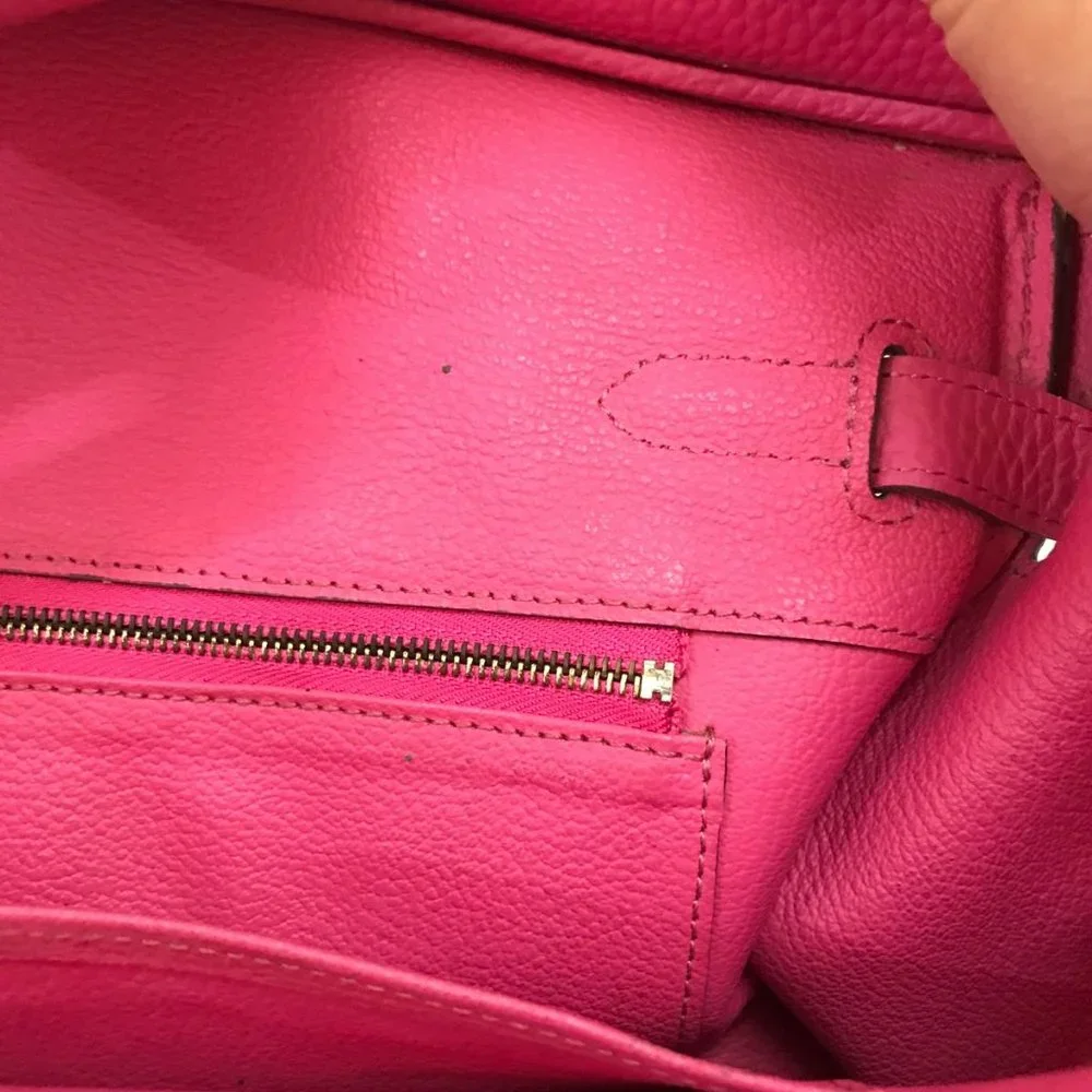 Hermes Birkin Handbag Rose Pourpre Togo With Gold Hardware 32 Pink - Picture 10 of 12